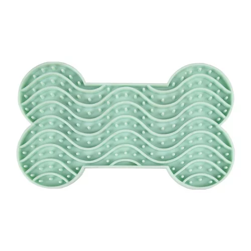 Tapis à lécher avec ventouse coloris vert yummee Flamingo
