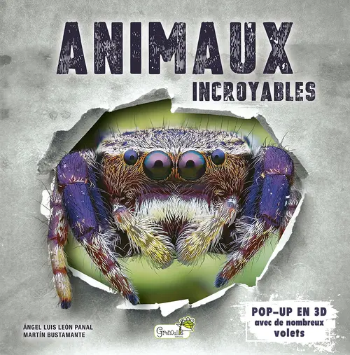 Livre "Animaux incroyables" collection Docu Pop-up aux Éditions Grenouille