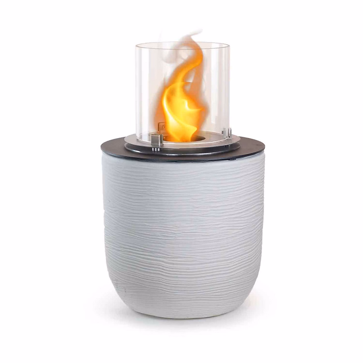 Cheminée bioéthanol Frankystar Raffaello blanche 35 × 55 cm 1 brûleur 1 – 5 L