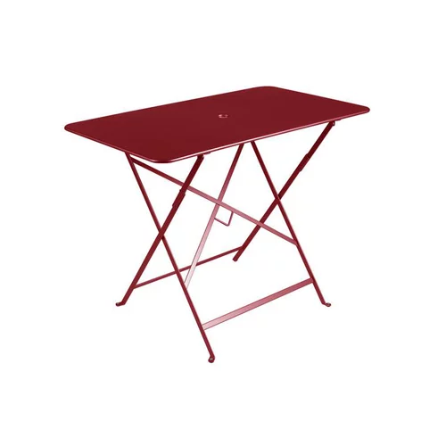Table pliante en acier coloris piment Bistro Fermob - 97 x 57 x 74 cm