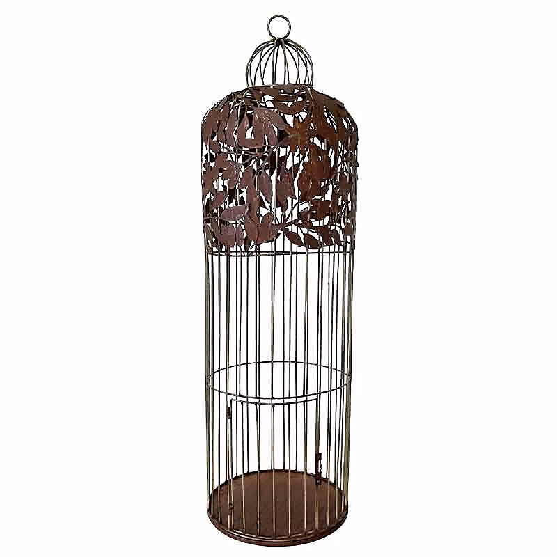 Cage plantes marron fer 31 × 31 × 101cm