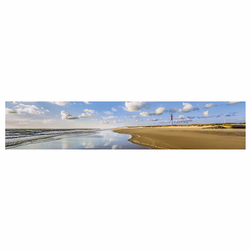 Brise vue imprimé PHARE DE LA COUBRE – H.1 x L.5 m, 100% occultant, Made in France par Scenolia + kit de fixation offert