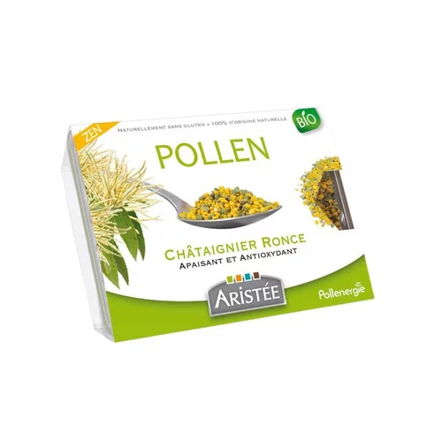 Pollen de châtaignier et de ronce bio en barquette de 250 g