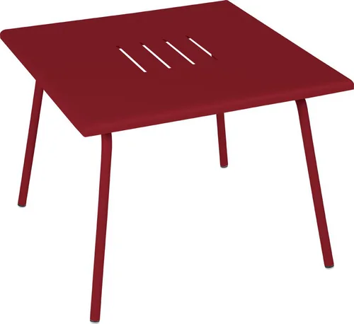 Table basse Monceau carrée coloris vert en acier Fermob - 57 x 57 cm