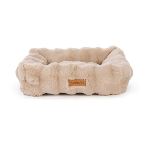 Corbeille pour chien Alpine coloris beige en tissu Scruffs Taille M - 60 x 50 cm
