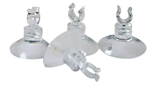 Ventouses aquatiques pour tuyau aquarium coloris transparent Zolux 4/6 mm - x 4