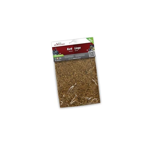 Sachet de liège décoratif pour village de Noël morceaux moyens 50 g