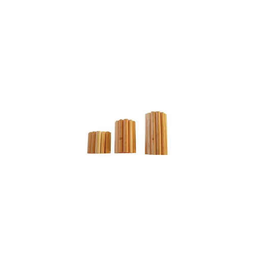 Bordure rouleau ½ rondin en bois de mélèze naturel certifié FSC® naturel huilé Robin Hood - 150 x 20 cm