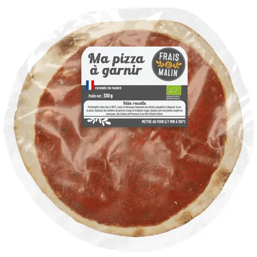 Ma pizza à garnir bio Frais et malin - 330 g