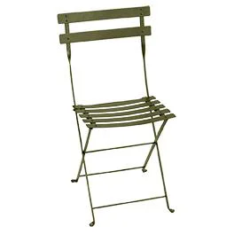 Chaise pliante Bistro coloris vert en acier Fermob - 38 x 40 cm