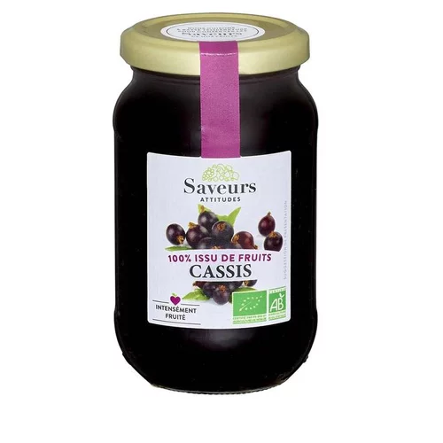 Préparation 100 % fruits Cassis bio - 310 g