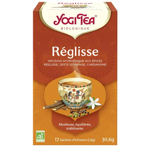 Yogi Tea Réglisse – La boîte de 17 sachets