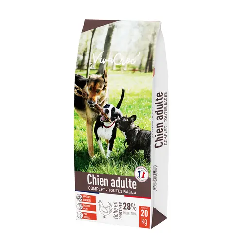 Croquettes pour chien adulte toutes races au poulet Vivacroc - 20 kg