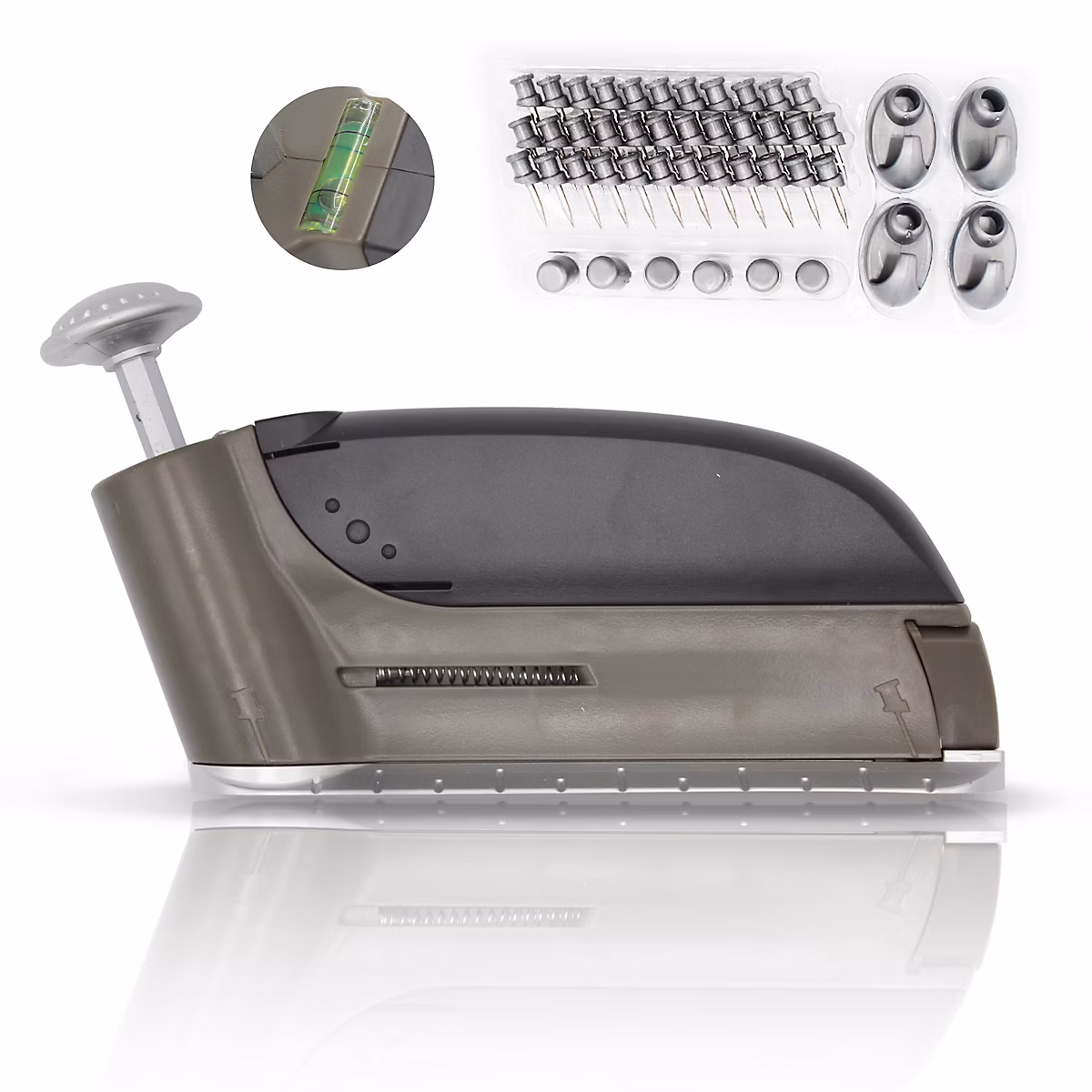 Agrafeuse et cloueuse – Cloueuse murale Quick Fix FISHTEC pistolet a clous kit 46 accessoires inclus