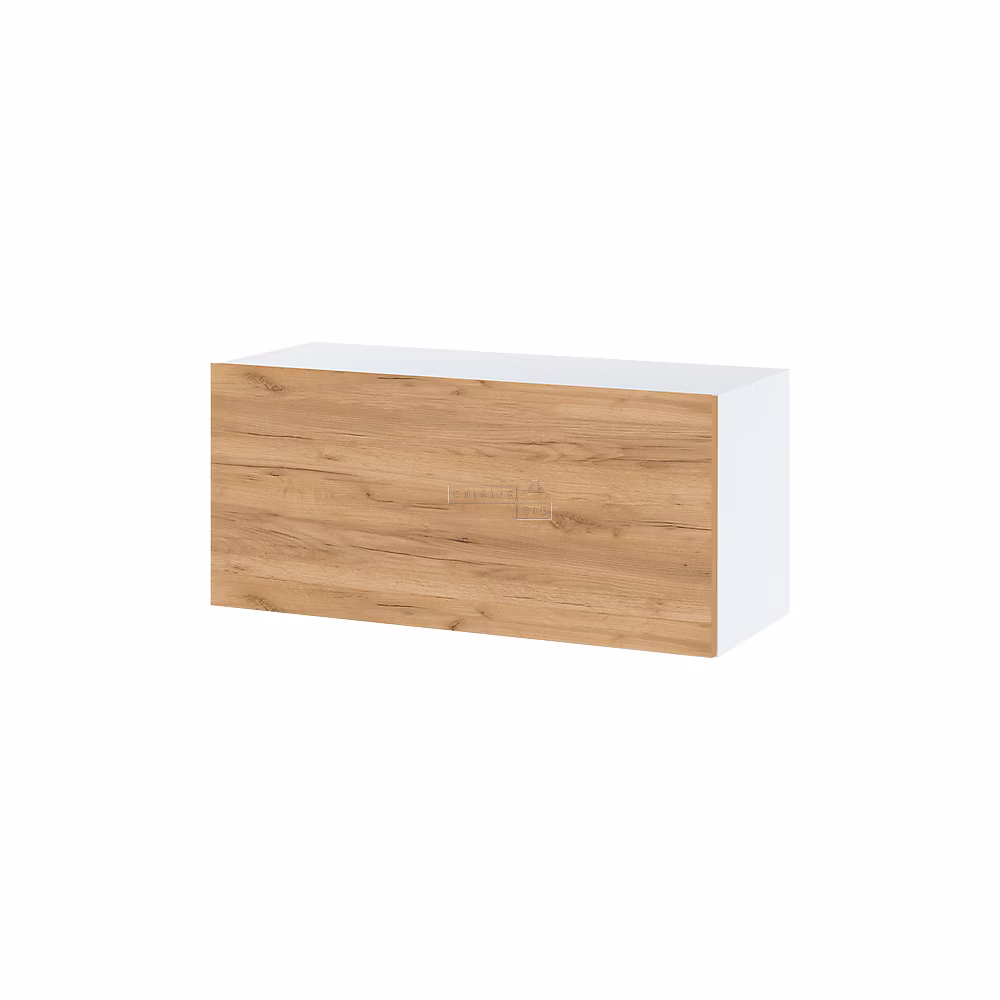 Cuisineandcie – Meuble haut SLIM de cuisine Bellissi Chene 1 porte relevable L 90 cm