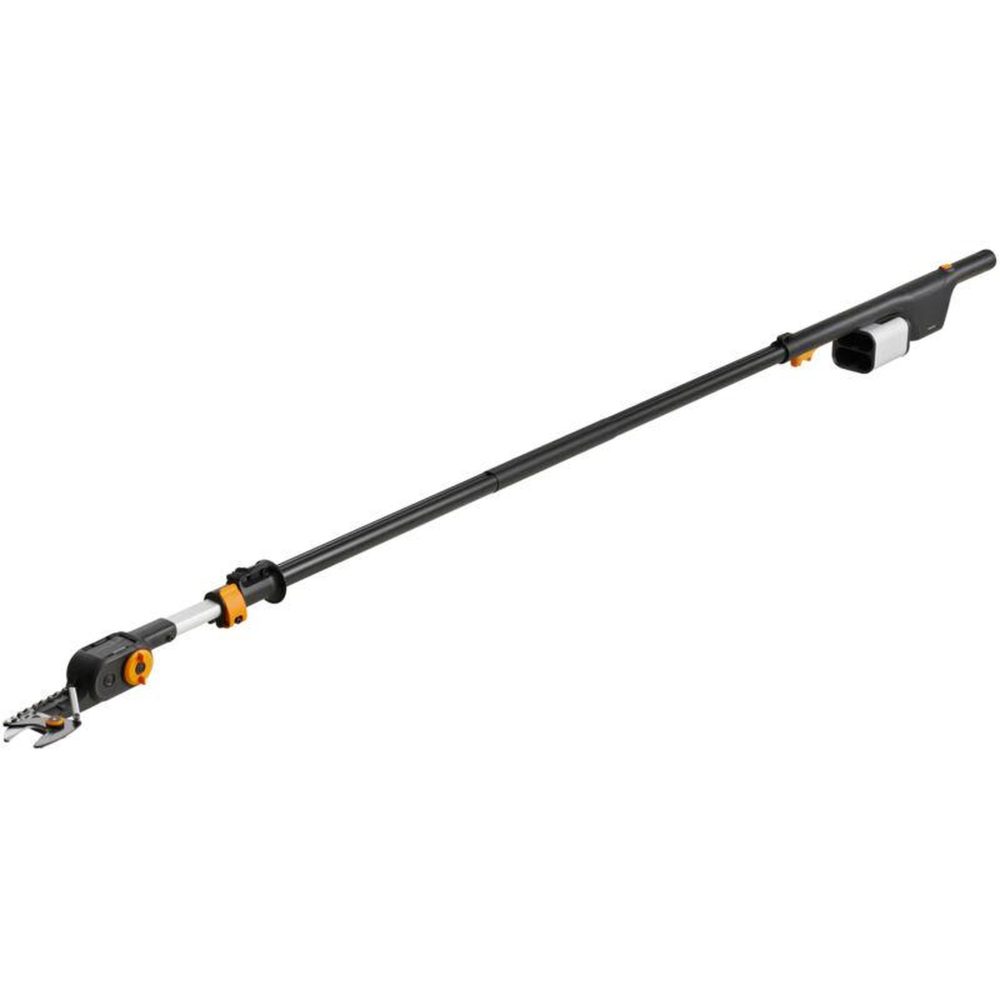 Fiskars Coupe-branche télescopique (outil seul), à batteries amovibles 12V-4 Ah - portée 6m, diam. de coupe 32mm, tête réglable 230°