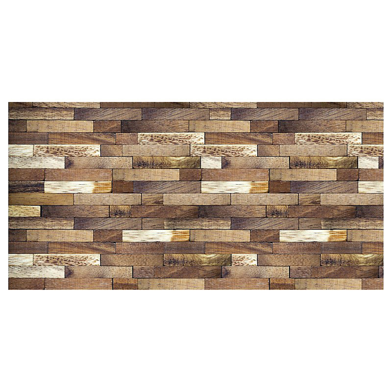 Brise vue trompe l'oeil BOIS – H.1.5 x L.3 m, 100% occultant, Made in France par Scenolia + kit de fixation offert