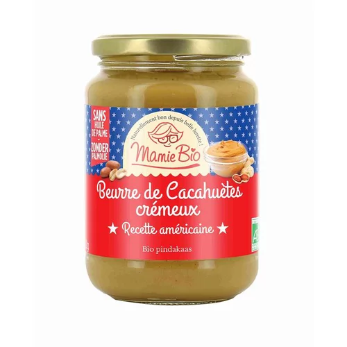 Beurre de cacahuètes bio crémeux recette américaine - 500 g