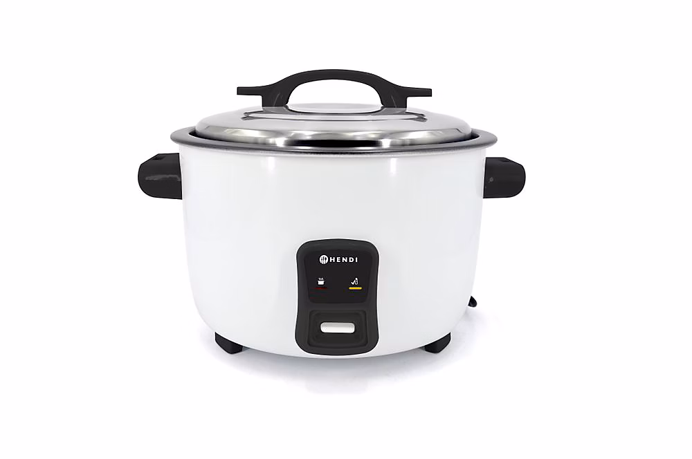 Cuiseur à Riz Professionnel Kitchen Line – 4, 2 L ou 10 L, Hendi, Blanc, l38- L0.1- P42- h24- Aluminium