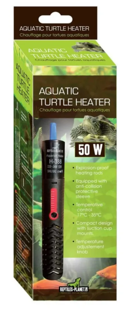 Chauffage pour tortue d'eau coloris noir Reptile Planet Aquatic Turtle Heater 50W