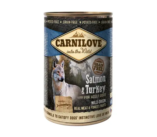Pâtée pour chien au saumon et à la dinde Carnilove - 400 g