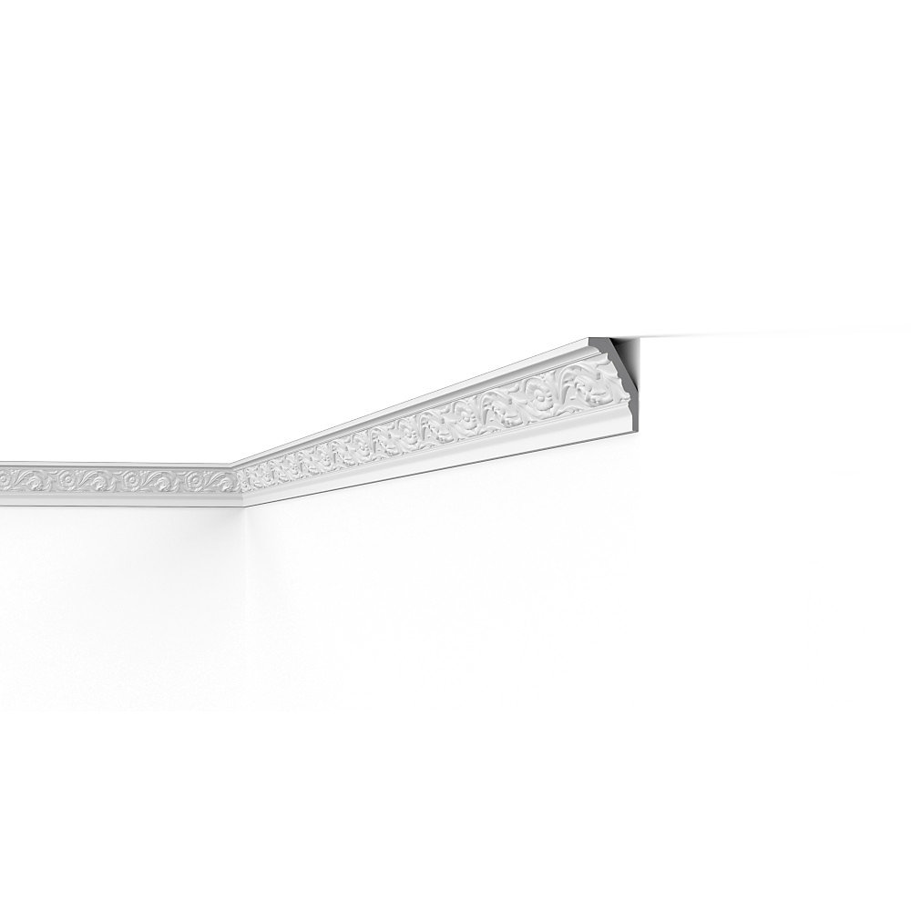 E25 DECOFLAIR Moulure de plafond Polystyrène expansé 80 x 50 x 2000 – 1 pièce