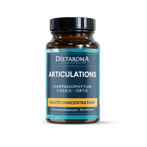Complément alimentaire harpagophytum, cassis, ortie CIP bio Dietaroma articulations - 60 comprimés