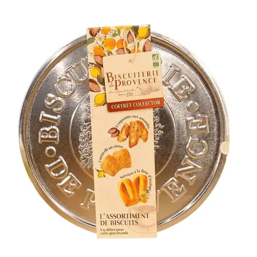 Assortiment navettes canistrelli bio boîte métal Biscuiterie de provence - 320 g