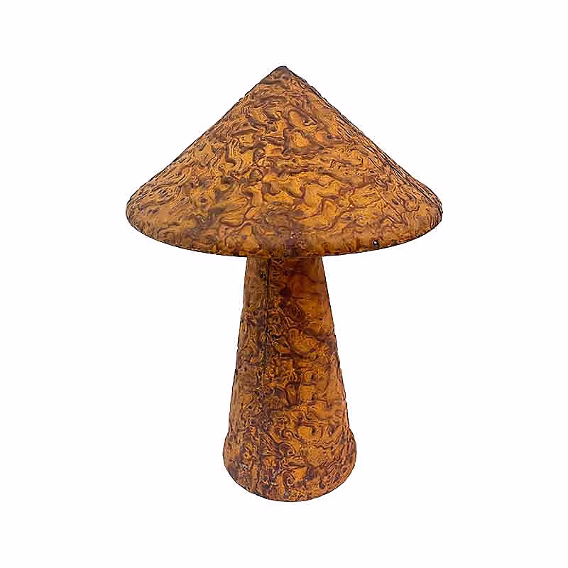 Champignon décoratif en acier 40 × 28 × 77cm