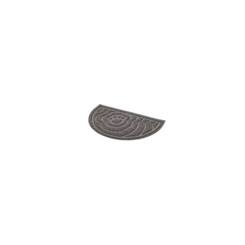 Tapis de sortie demi-lune gris pour bac à litière