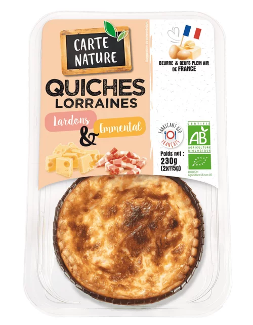 Quiche lorraine Carte Nature - 2 x 115g