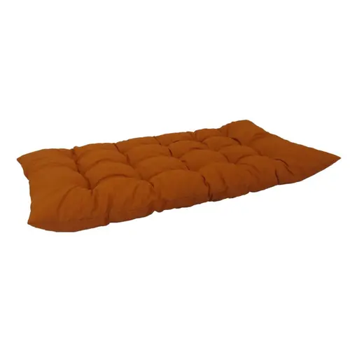Coussin de dossier de palette en polyester/coton coloris abricot Banco - 120 x 60 x 10 cm