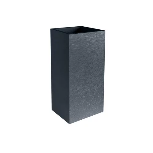 Pot carré haut Graphit en polypropylène EDA - 39 x 39 x 80 cm