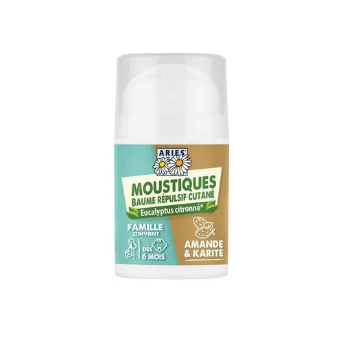 Baume répulsif moustiques cutané famille Aries - 50 ml