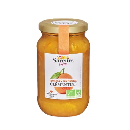 Préparation bio 100 % fruits clémentine de Corse Saveurs Attitudes - 310 g