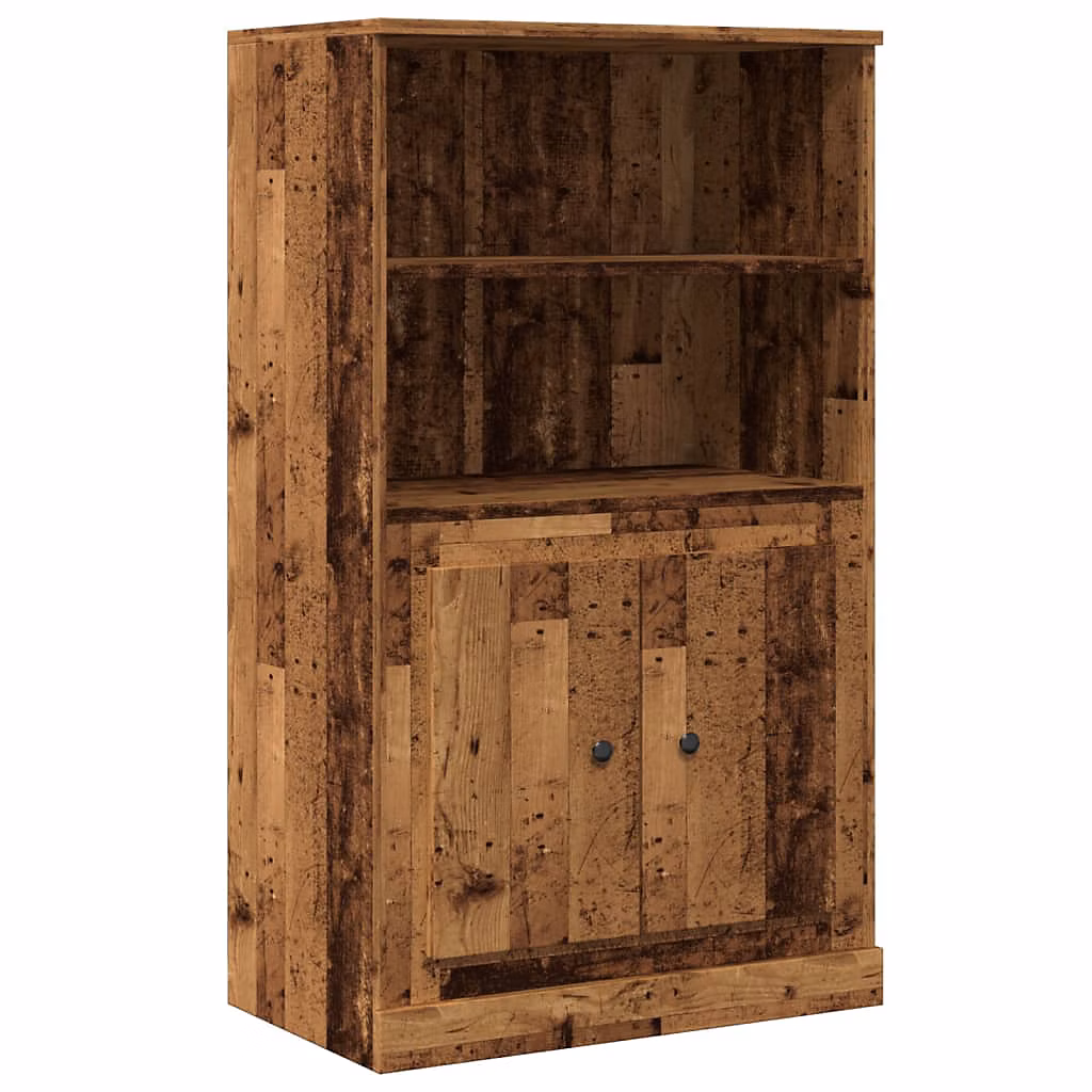 Buffet haut vieux bois 60 × 35 – 5 × 103,5 cm bois d'ingénierie vidaXL