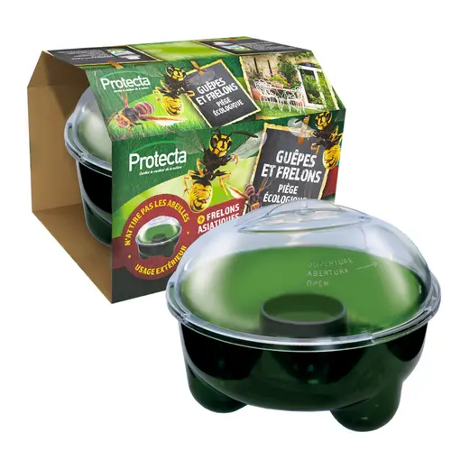 Piège à guêpes et frelons bicolore Protecta - 2,4 L