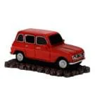 Décoration pour aquarium coloris rouge Voiture Vintage Française Aqua Della - 15 x 7,5 x 7 cm