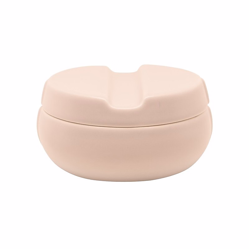 Boîte et support de rangement de salle de bains – Boite à cotons Céramique SENSE Blush matt Elements by Spirella