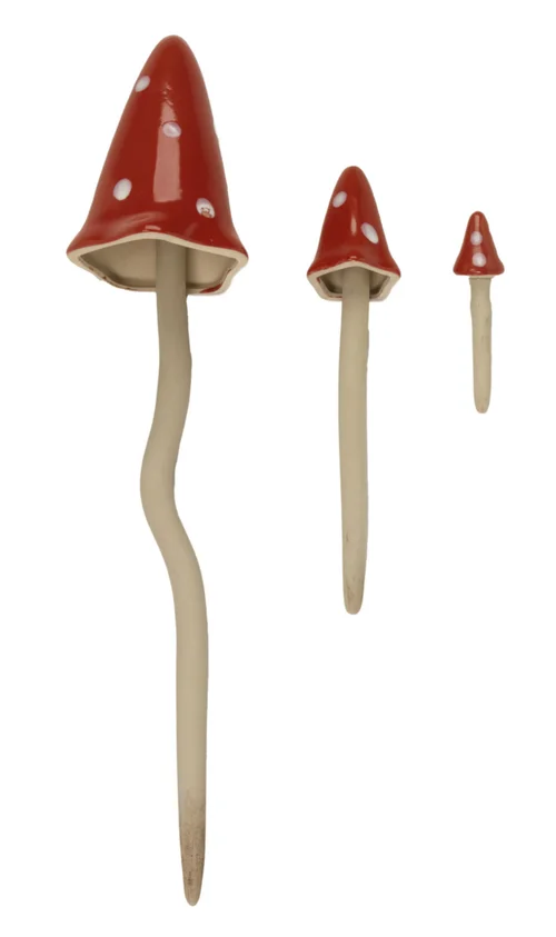 Champignon fantastique décoratif coloris rouge Smartgarden - 12 x 3 x 3 cm