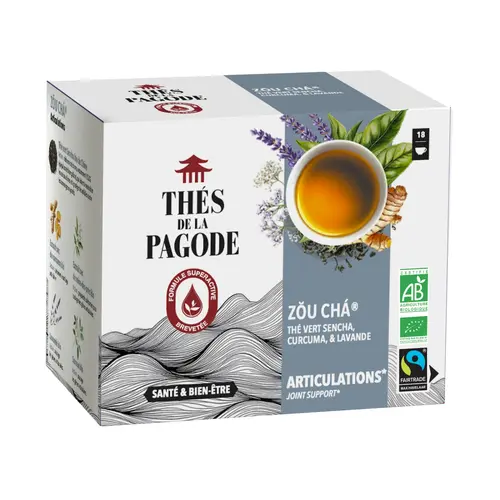 Thé Zou Cha bio et équitable Thés de la Pagode - 18 sachets