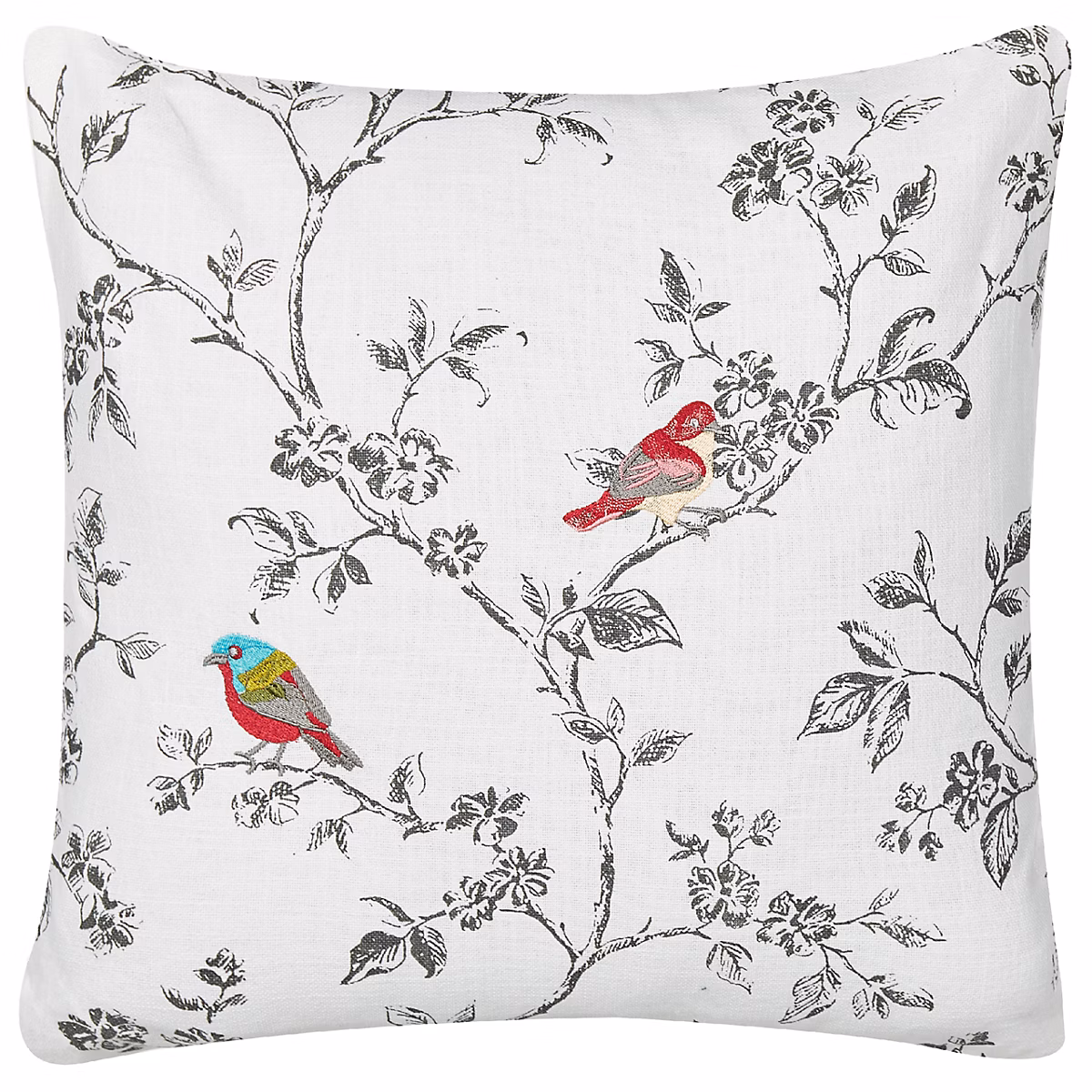 Coussin DILLENIA 45 × 45 cm Coton Blanc