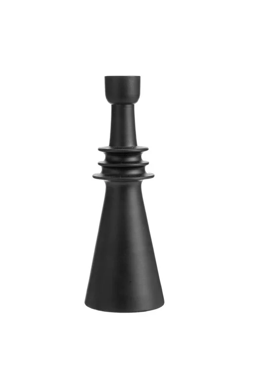 Chandelier conique coloris noir en aluminium - 8 x 8 x 21,5 cm