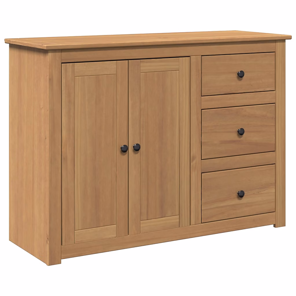 Buffet avec tiroirs Panama 112 × 40 × 80 cm bois massif de pin vidaXL