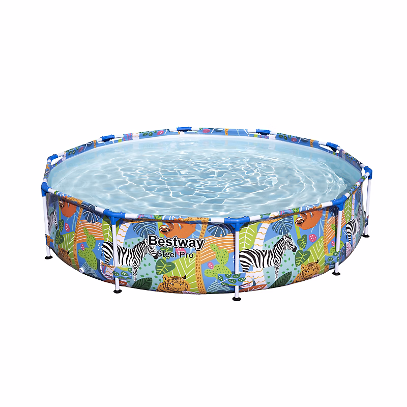 Bestway Piscine hors sol tubulaire ronde Bestway Steel Pro 305 × 66 cm décor animaux