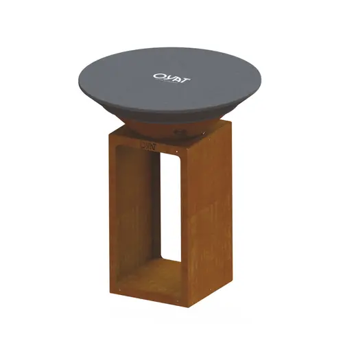 Mini housse de protection pour brasero coloris noir Oyat - Ø de 58 à 68 cm