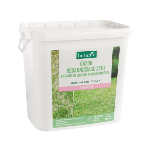Graines de gazon à semer regarnissage pour rénovation botanic® - 3 kg