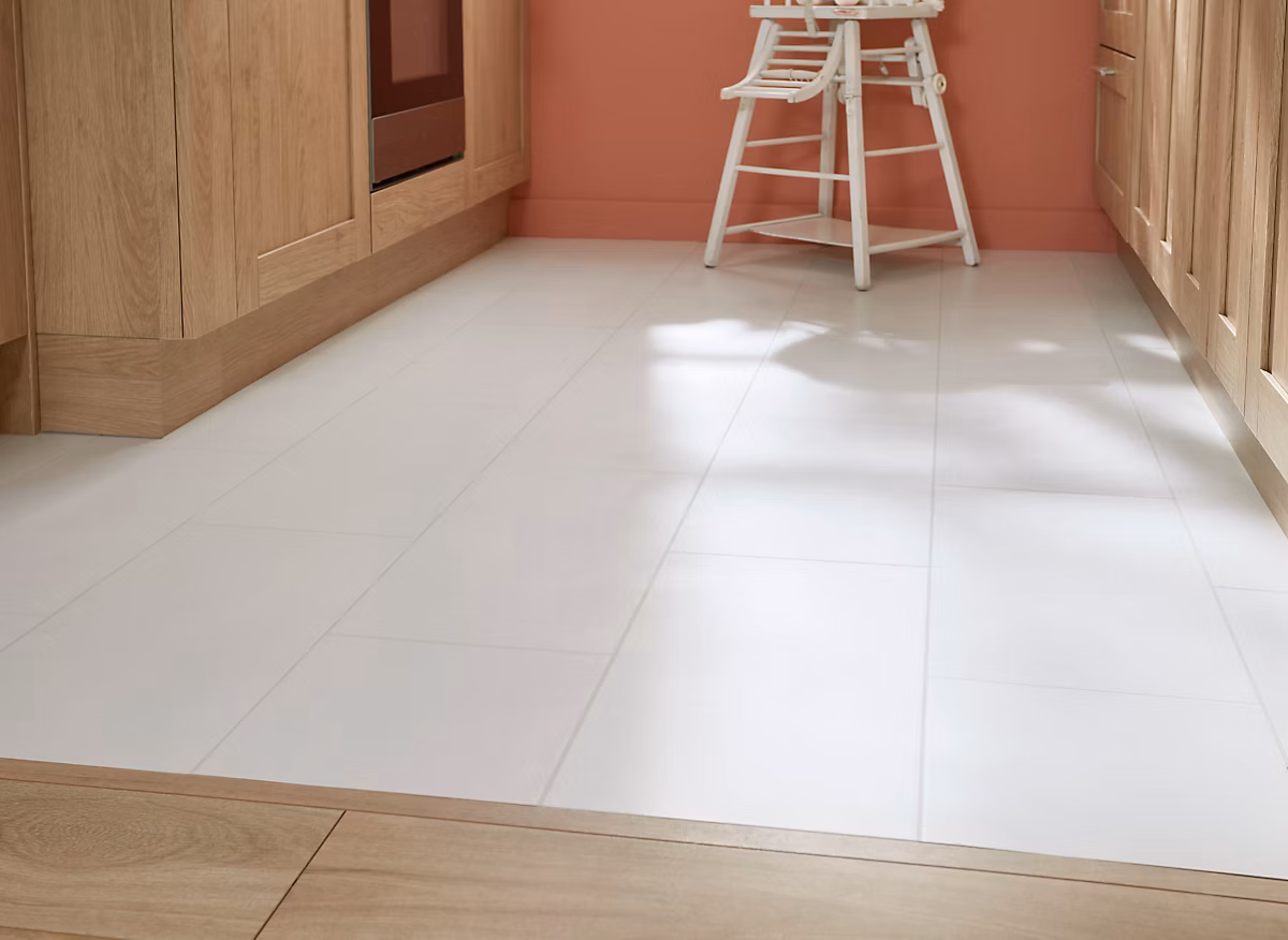 Carrelage sol intérieur blanc effet pierre L.60 x l.30 cm x ép.9 mm – Plain