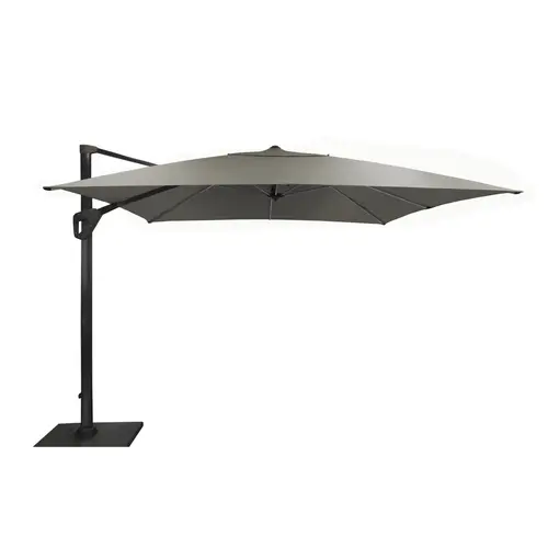 Parasol déporté rotating carré taupe 400 x 400 cm