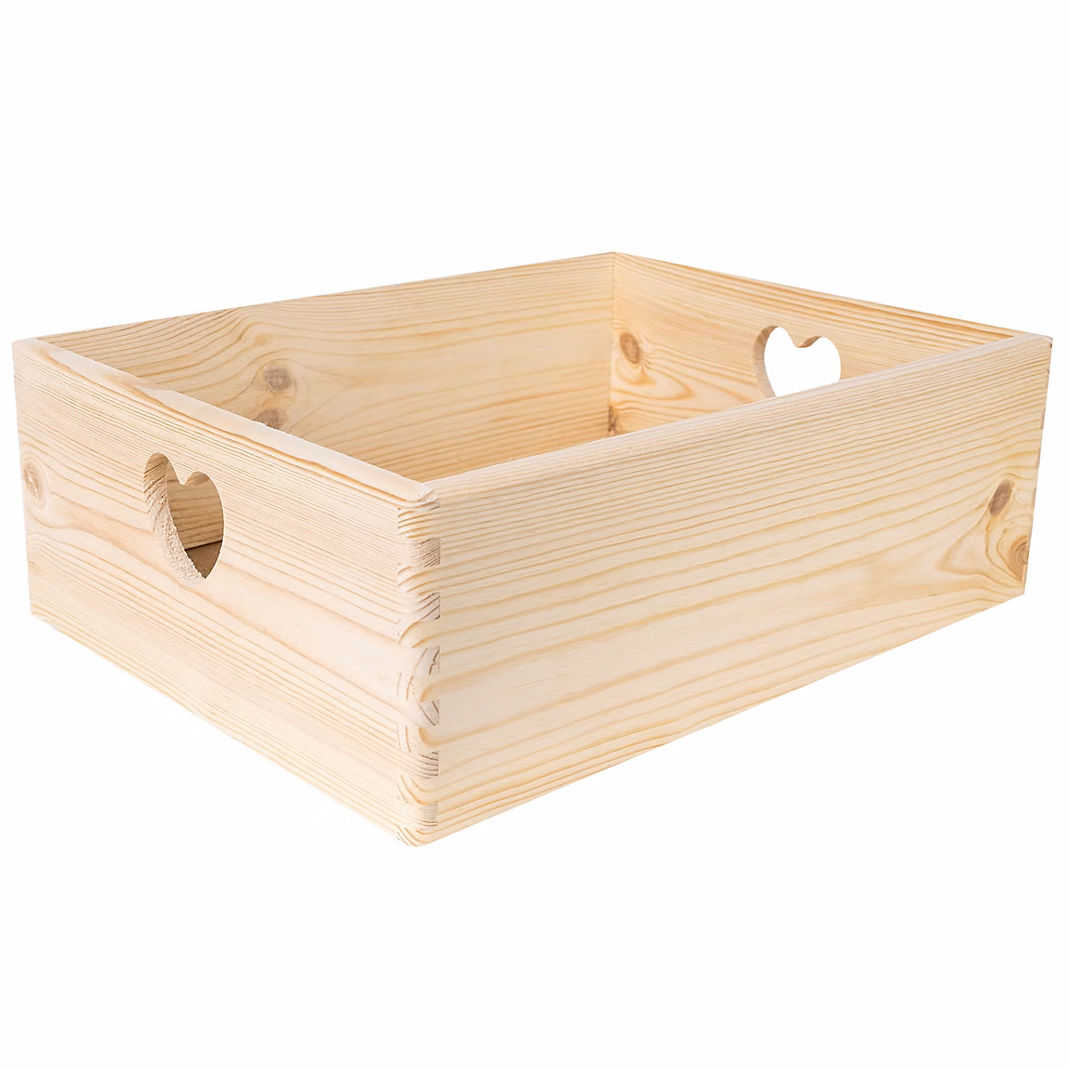 Creative Deco Caisse Bois Rangement Non Peint 40 × 30 × 14 cm (+/ | 1cm) – Boîte Rangement Bois Cuisine – Caisse Rangement Bureau